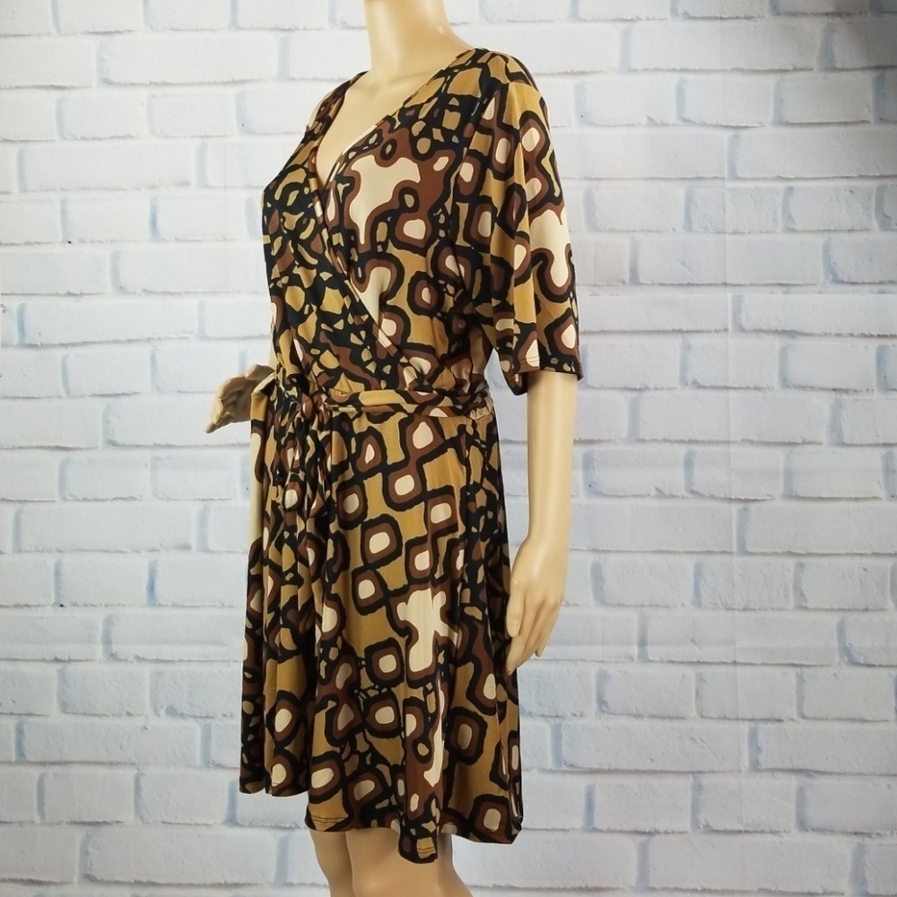 Venus women's tie waist size 2x stretch knit dress - Picture 7 of 7